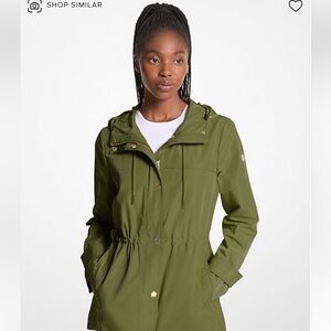 Michael Kors Woven Hooded Anorak